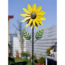 Iron windmill outdoor garden decoration rotating courtyard kindergarten creative sunflower balcony layout landscaping ornaments