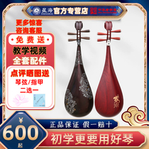 Jordan Dunhuang brand pipa instrument children and adults professional grade examination performance practice beginner pipa mahogany pipa