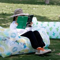 Outdoor portable lazy inflatable sofa outdoor beach air sofa folding camping inflatable single sofa bed