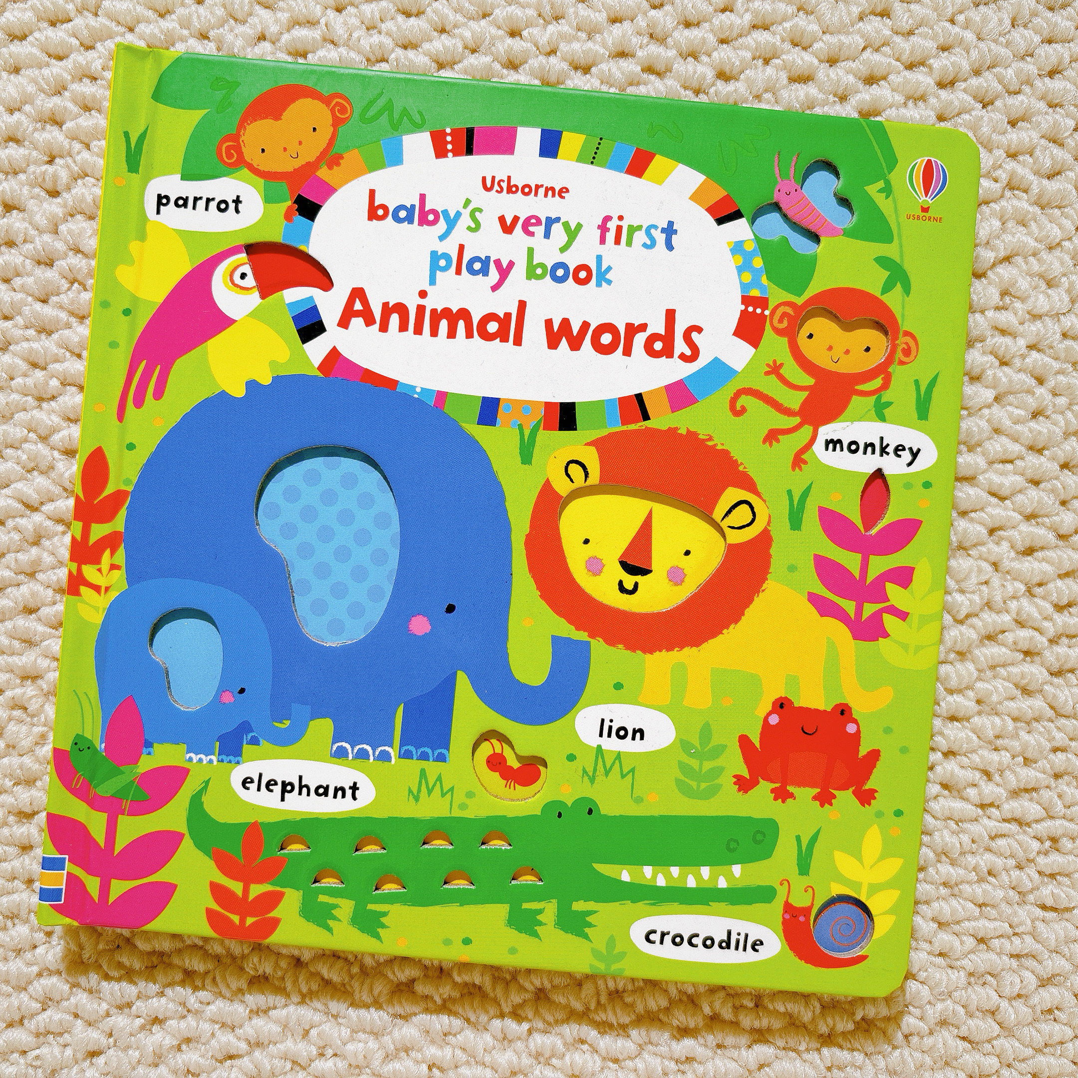 baby's very first books: animal words early learning board book