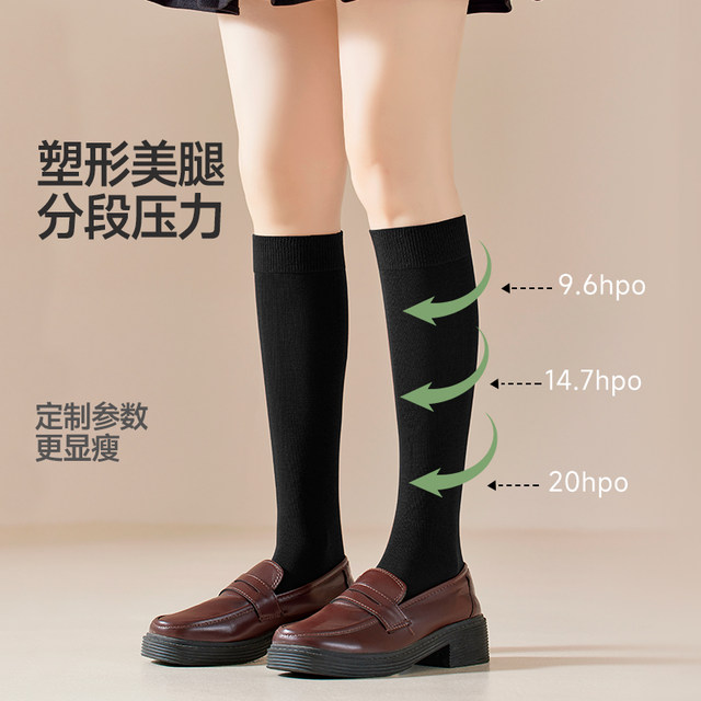 Cardile Crocodile Women's Calf Socks Pressure Slim Legs 5A Antibacterial and Deodorizing Girls JK Medium Tube Boneless Socks Summer