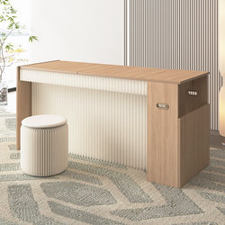Folding Table for Home Use, Small Foldable Table, Movable Small Apartment Storage Dining Table, Conference Table, Workbench, Long Table