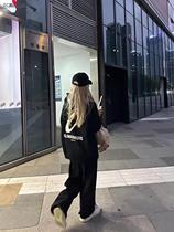 80-300 catty size American retro tide card lovers thick T-shirt male and female autumn and winter plus suede thickened loot even cap