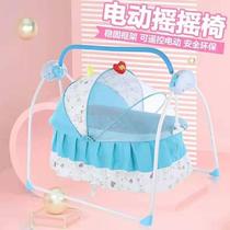 Baby electric rocking bed baby rocking bed childrens bed recliner coaxing baby artifact newborn baby sleeping rocker baby enlarging