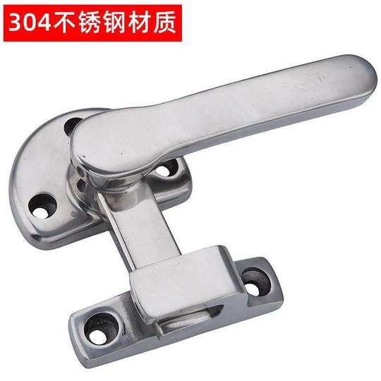 Manija giratoria de acero inoxidable 304 de alta resistencia, hebilla de sellado de puerta insonorizada FA624, cerradura de puerta sellada a mano, hebilla de bloqueo de manija de presión