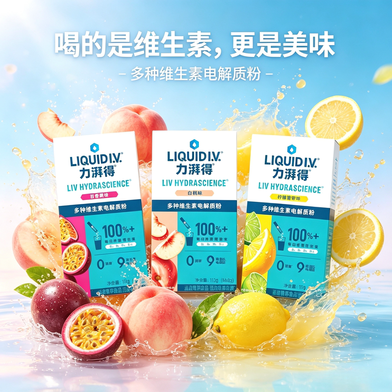 [Three Boxes Mixed Pack] Liquid I.V. High-Content Vitamin B Electrolyte Sports Drink