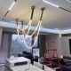 New Italian Living Room Chandelier Loft Designer Curved Line Lamp Restaurant Bar Model Room Normcore Art