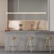 Nordic Minimalist Long Strip Study Office Reception Desk Island Studio Designer High-End Dining Room Pendant Light