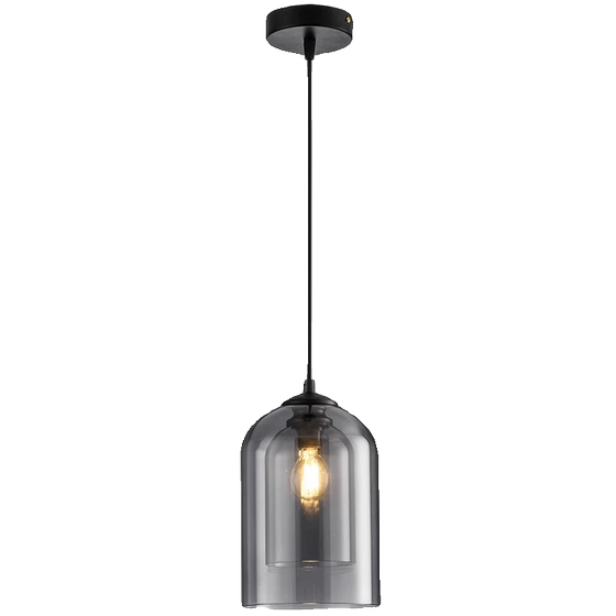 Postmodern Minimalist Restaurant Single-Head Glass Chandelier Bedroom Bedside Bar Cafe Art Study Small Chandelier