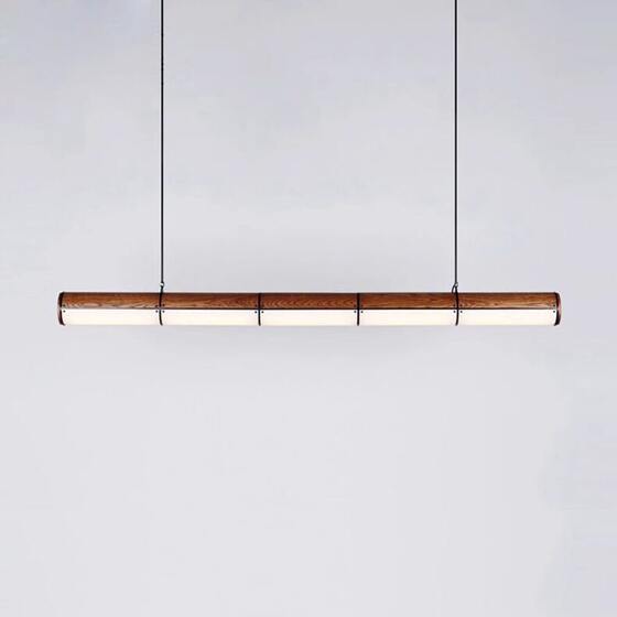 Vintage Wabi-Sabi Style Japanese Zen-Inspired Creative Minimalist Nordic Designer Lamp Long Strip Dining Table Bar Lamp
