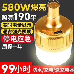 Fair cow super bright LED charging bulb outdoor Waterproof night market light stall lighting For Home power outage emergency no
