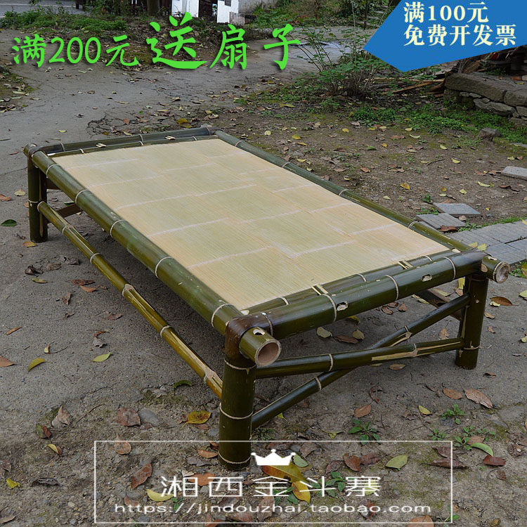 湘西传统手工竹凉床&竹桌椅:穿越千年的清凉享受,带你领略东方美学的魅力!-公园桌-淘宝好物网