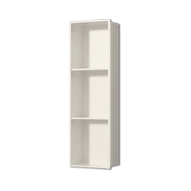 Cream style stainless steel niche cabinet double partition metal TV embedded in finished bathroom bathroom shelf