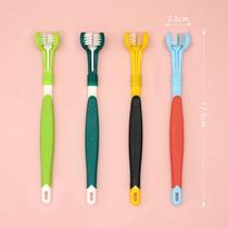 Pet dog toothbrush cat toothbrush bad breath removal tooth cleaning supplies Teddy special three-head toothbrush