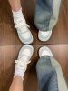 Pull Back Women's Shoes, Autumn and Winter White Sneakers for Women, 2025 New Thick-Soled Height-Increasing Versatile Niche Design Sneakers