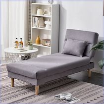 Fabric chaise lounge chair sponge couch bedroom living room chaise longue multifunctional folding lunch break bed splicing bed simple