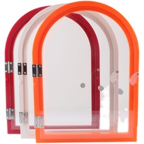 Deli shop acrylic window sliding door sales transaction window restaurant Chuancai Kou stewed restaurant glass small door opening