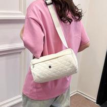 Oxford cloth bag for women 2024 new trendy sweet and cool fitness bag lightweight casual canvas bag wide shoulder crossbody bag