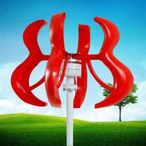 Folding mobile caravan wind power generator standing street lamp lighting with domestic generator 24V vertical shaft emergency