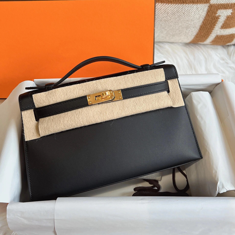 2025 New Model Pure Handmade Wax Thread Kelly Bag Single Shoulder Crossbody Second Generation Kelly Handbag Platinum Bag Women's Bag