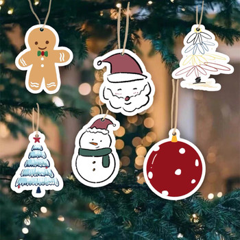 New Christmas Decoration Tags, High-Quality and Cute Hanging Ornaments, Christmas Gift Pendants, Small Hanging Cards, Original Hand-Painted