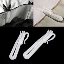 10PCS Curtain Hanging Hooks Ring Window White Plastic