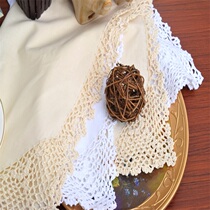 Foreign Trade Pure Cotton Crochet Lace with Lace Napkin Cushion Disc Mat tea Set towels Towels Universal cover towels Dust Cover Towels handkerchief