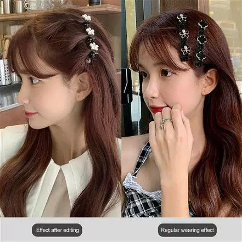 4pcs Hair Clip Элегантные цветочные булавки акрил с