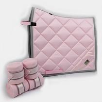 TF horse gear girl pink horse sweat pad set horse leggings horse earmuffs dance step sweat drawer equestrian supplies durable and fashionable