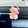 Car Ornaments Cartoon Cute Plush Doll Car Dashboard Screen Interior Dashboard Decoration Ornaments for Women