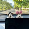 Cute Pilot Dog Car Interior Decoration Ornament for Tesla Screen, Car-Mounted Etc Doll Figurine