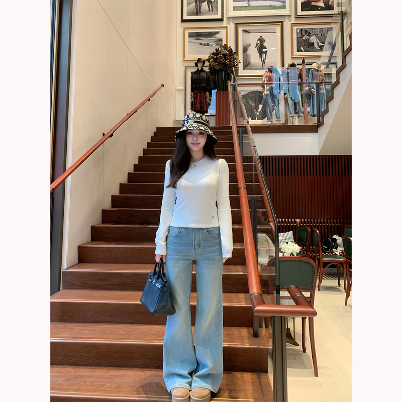 Ddza Good Morning【1.14 10:00】Goddess Style Warmth Melard Velvet Four-Way Stretch Flared Jeans Ddza Good Morning【1.14 10:00】Goddess Style Warmth Melard Velvet Four-Way Stretch Flared Jeans