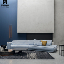 Italian baxter sofa designer Netred modern technology cloth small household corner feather shape dermal scrub