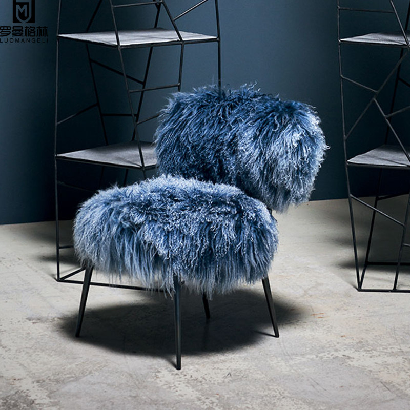 Italian minimalist baxter chair Light luxury laid designer high-end custom network red sofa chair