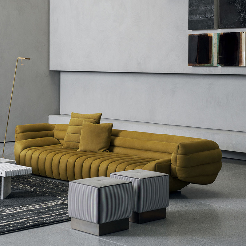 Baxter Banana Boat Sofa Living Room Fabric Small Household Type Nordic Designer Modern Room