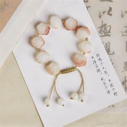 남성과 여성을위한 천연 바디 조각장 동백 팔찌 Bodhi Buddhist Beads Rosary를위한 팔찌