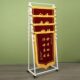Floor-Standing Multi-Layer Flag Display Rack for Schools, Hospitals, and Companies; Mobile Flag Display and Storage Rack