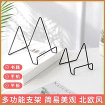 Vinyl record storage rack suitable for bookshelf placed on the table CD display rack vinyl record display frame iron art