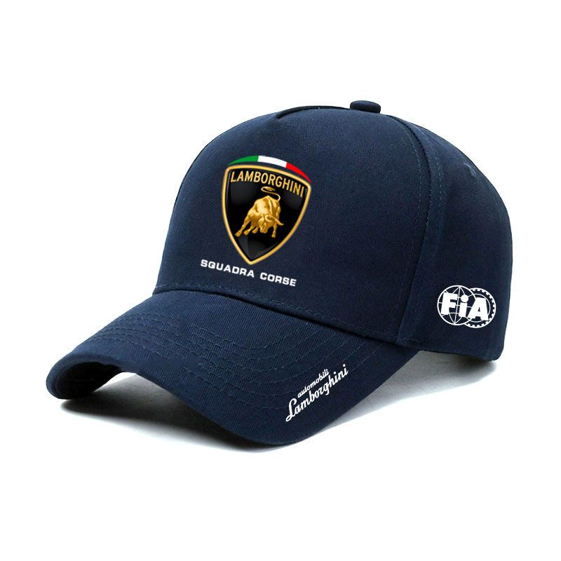 Lambo Sports Car Baseball Cap, Big Bull Heavy Machinery Team Cycling Cap, Men's Summer, Autumn, and Winter Sunshade Hat