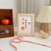 Ins style wooden photo frame ornaments peace and joy picture frame photo props background bedroom table decoration painting ornaments