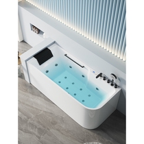 HEGII Hengjie bathtub household small-sized special-shaped Japanese-style deep soak double massage constant temperature heated bathtub for adults