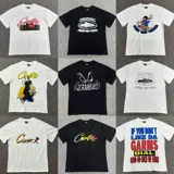 Летняя хлопковая футболка подходит для мужчин и женщин для отдыха, короткий рукав, оверсайз