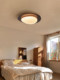 Bedroom Ceiling Lamp Solid Wood Pebbles Antique Style Minimalist Creative Modern Simple Lighting Children's Room Eye Protection Lamp