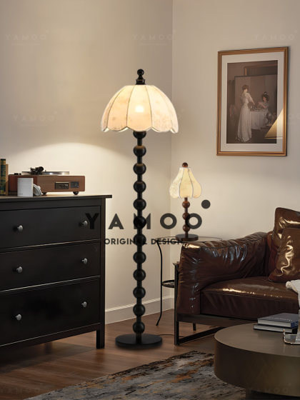 French Mid-Century Style Table Lamp, Floor Lamp, Living Room Sofa Background, Song-Style Aesthetics, New Chinese Style Bedroom Bedside Table Lamp