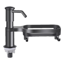 Kitchen Sink Soap Dispenser Extended Tube Wash Finish Press Head Plus High Wash Vegetable Basin Drain Basket Dishwashing Hydraulic Extractor