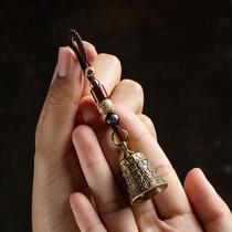 Brass Prajna Buddha Heart Sutra Retro Ancient Wind Chime Buddha Bell Peaceful Bell Pendant Temple 2022 Popular New Style