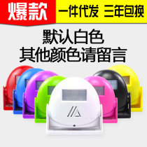 Remote control electronics store facade can talk shop merchant greeting night alarm alarm door head