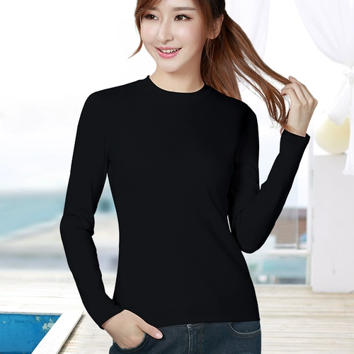 Черный лонгслив, термобелье, эластичная футболка