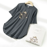 Летняя футболка, изогнутая летняя одежда, короткий рукав