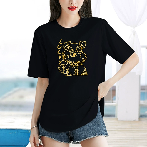 Летняя футболка с коротким рукавом, оверсайз